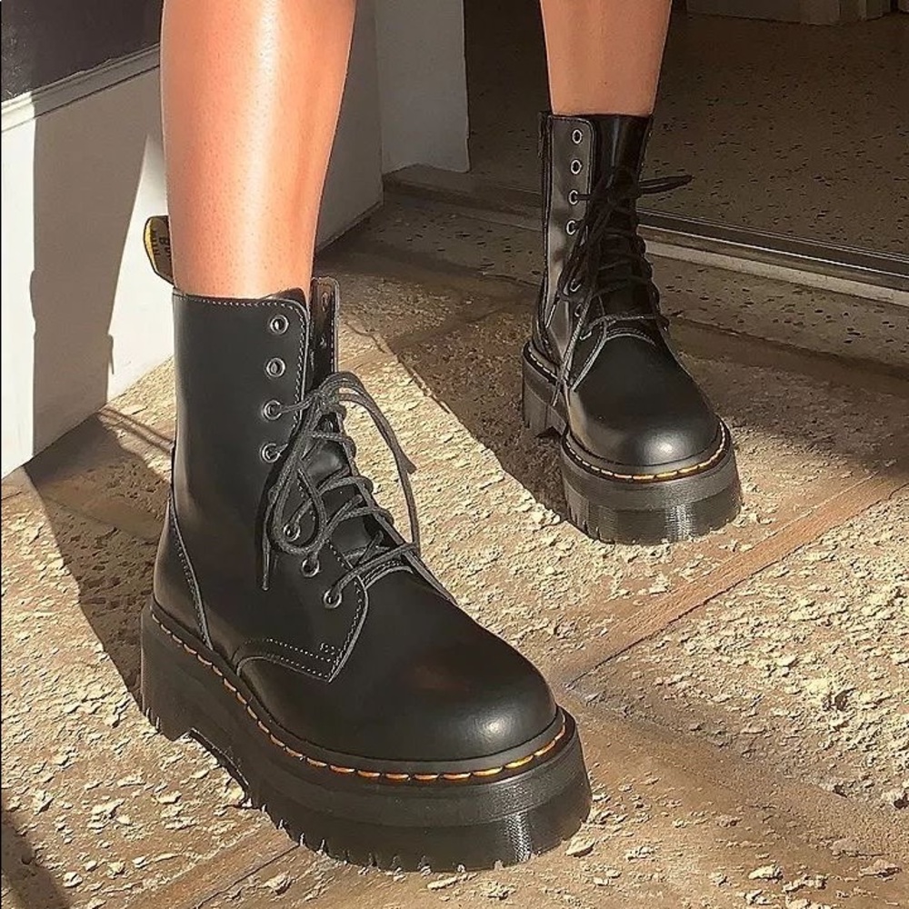 JADON SMOOTH LEATHER PLATFORM BOOTS